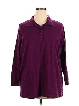 Woman Within 3/4 Sleeve Polo (view 1)
