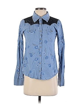 One by One Teaspoon Long Sleeve Button-Down Shirt (view 1)