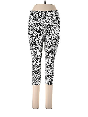 Balance Collection Leopard Print Multi Color Silver Active Pants