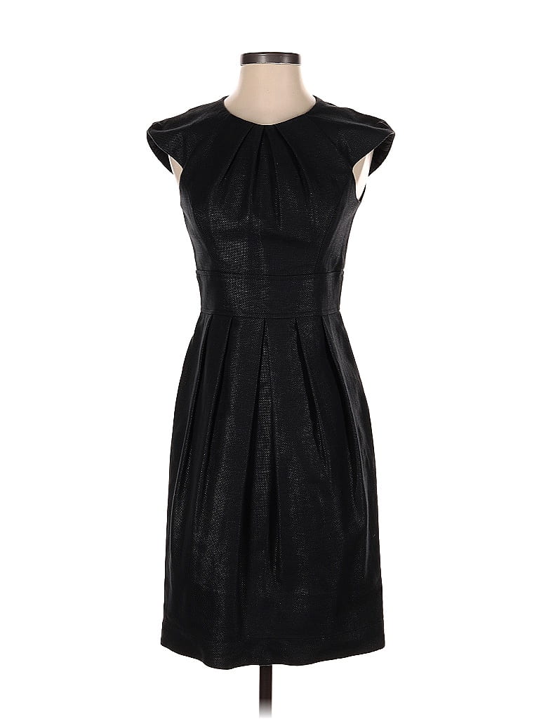 Shoshanna Jacquard Black Casual Dress Size 2 - photo 1
