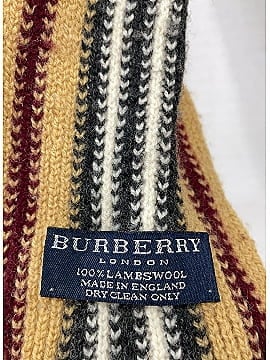 Burberry Skinny Wool Fringe Scarf (view 2)