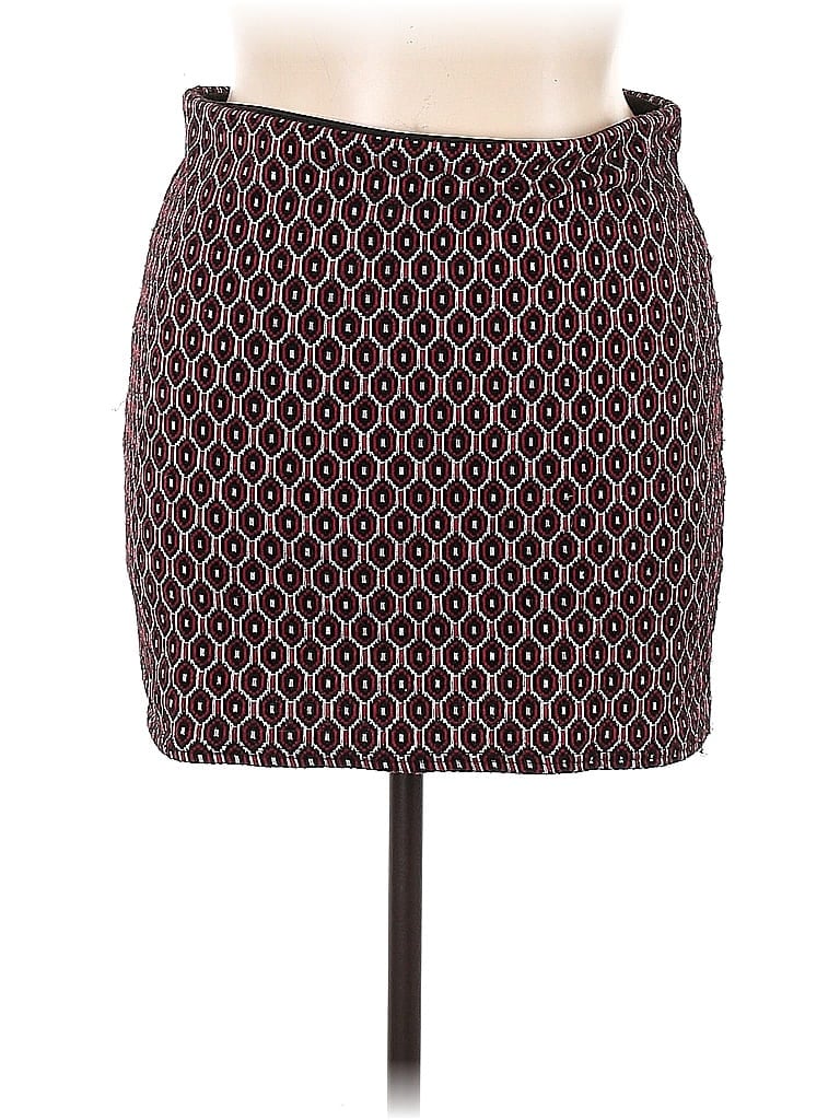 Pre-owned Primark Casual Skirt In Burgundy