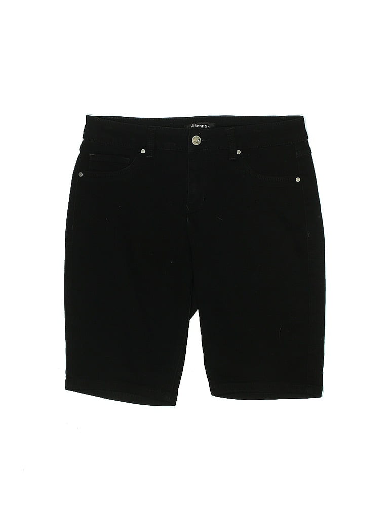 D.Jeans Solid Black Denim Shorts Size 10 21 off ThredUp