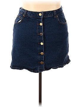 City Chic Denim Skirt (view 1)