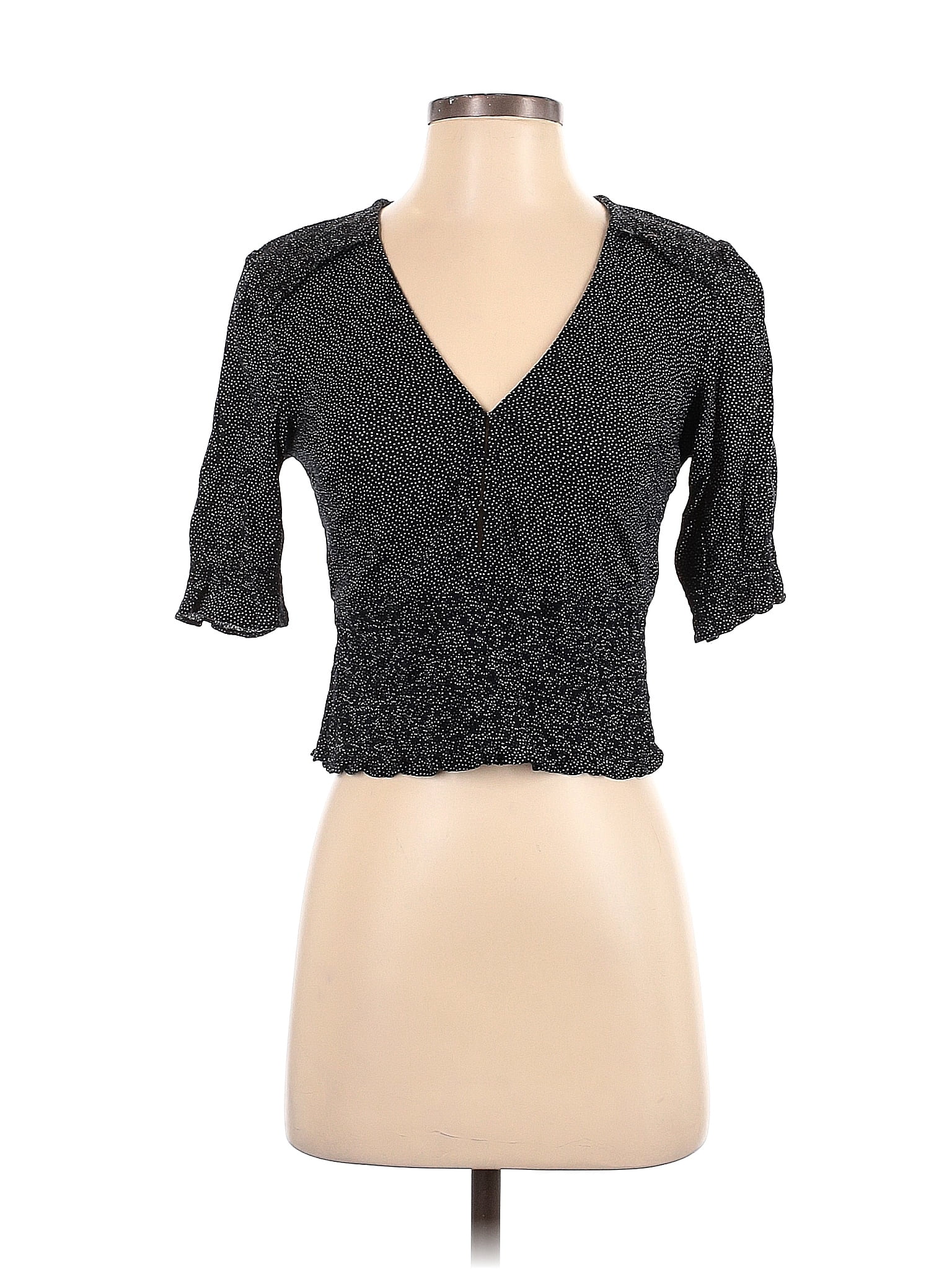 Abercrombie & Fitch Gray Short Sleeve Top Size XS 46 off ThredUp