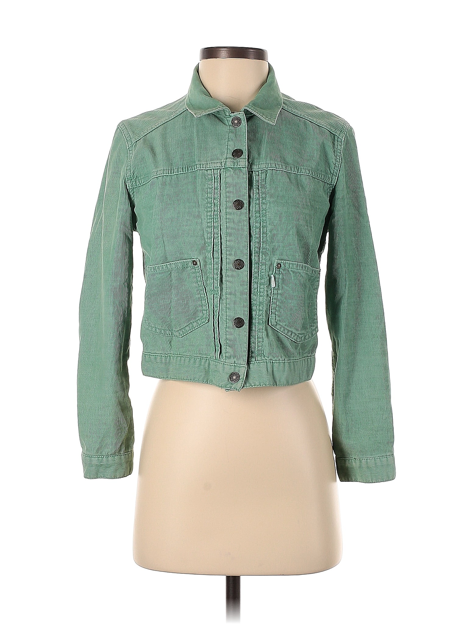 Levis Green Denim Jacket Size S 65 Off Thredup