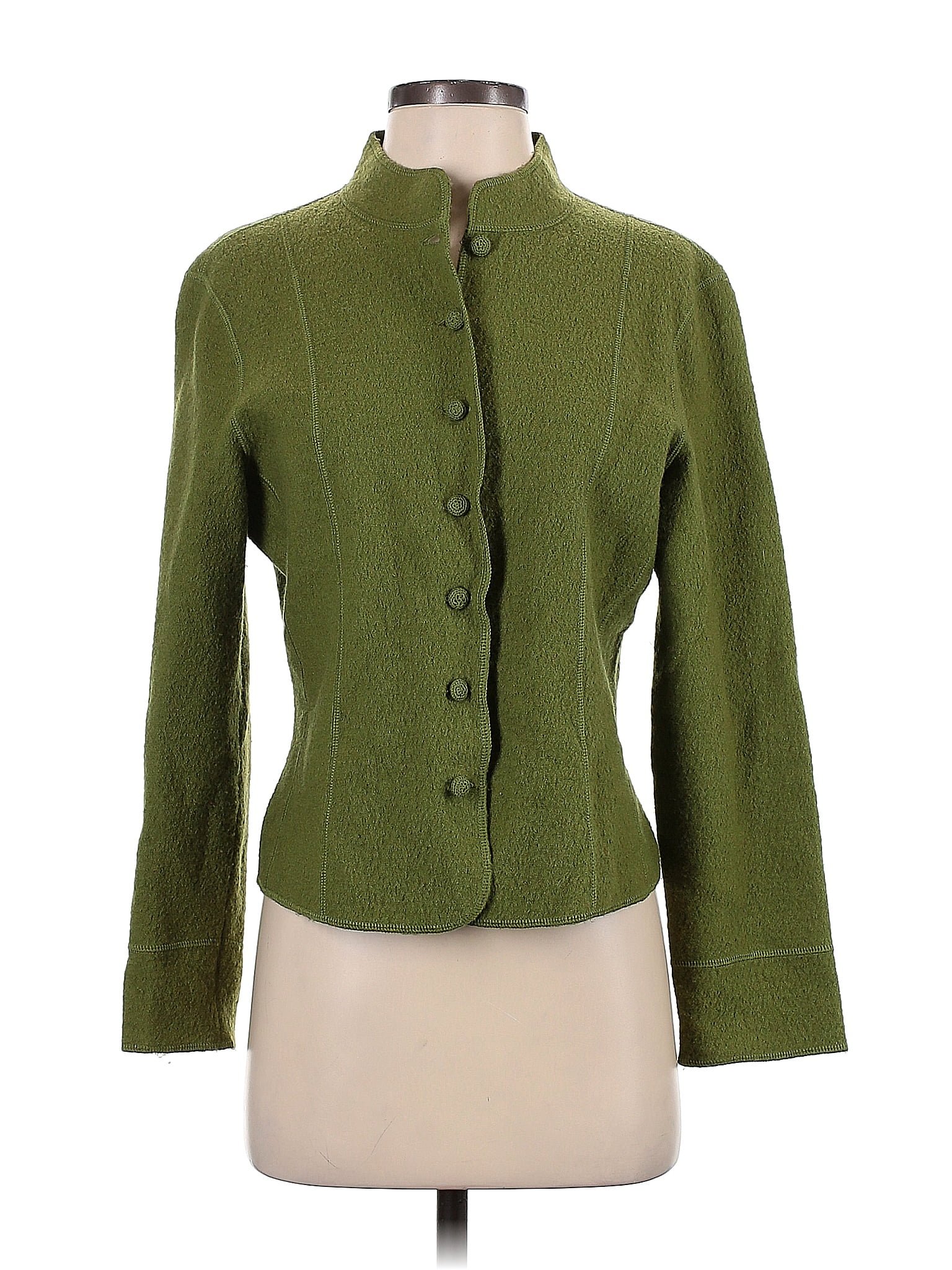 Talbots 100% Wool Green Wool Coat Size S (Petite) - 83% off | ThredUp