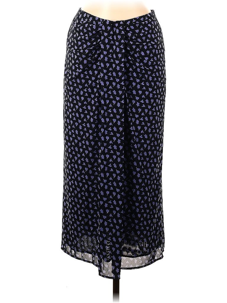 CAbi Floral Motif Polka Dots Blue Formal Skirt Size M - photo 1