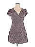 Aerie 100% Viscose Floral Motif Hearts Gray Casual Dress Size XL - photo 1