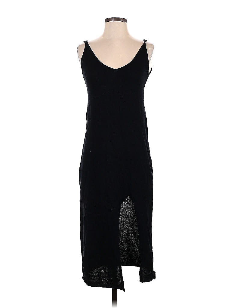 Aura 100% Cotton Black Casual Dress Size S - photo 1