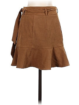Miss Selfridge Faux Leather Skirt (view 2)