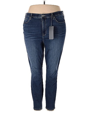 Torrid Solid Blue Jeans Size 2X Plus (2) (Plus) - 64% off