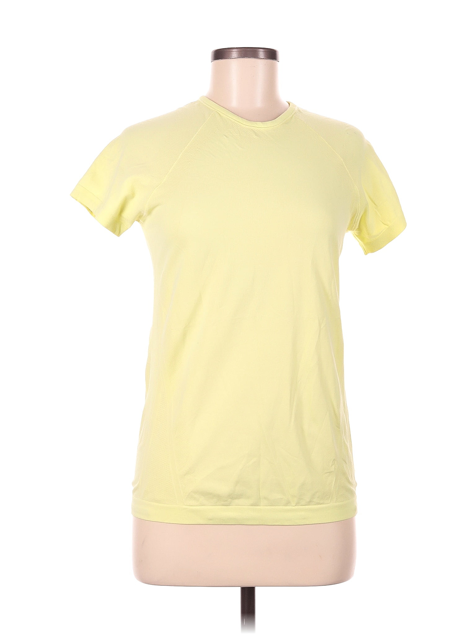 Athleta Solid Yellow Active T Shirt Size M 40 off ThredUp