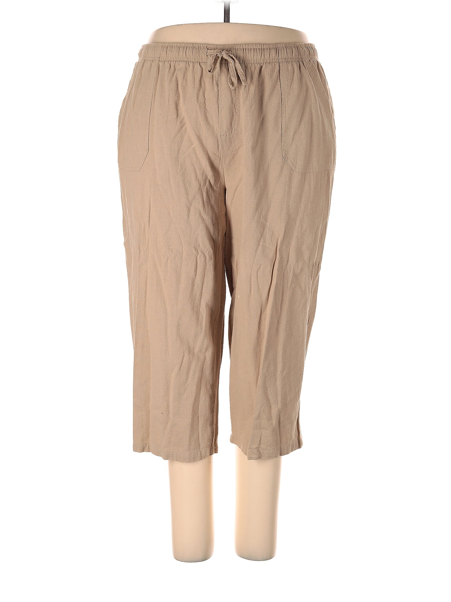 Faded Glory Brown Tan Casual Pants Size 1X (Plus) - 56% off