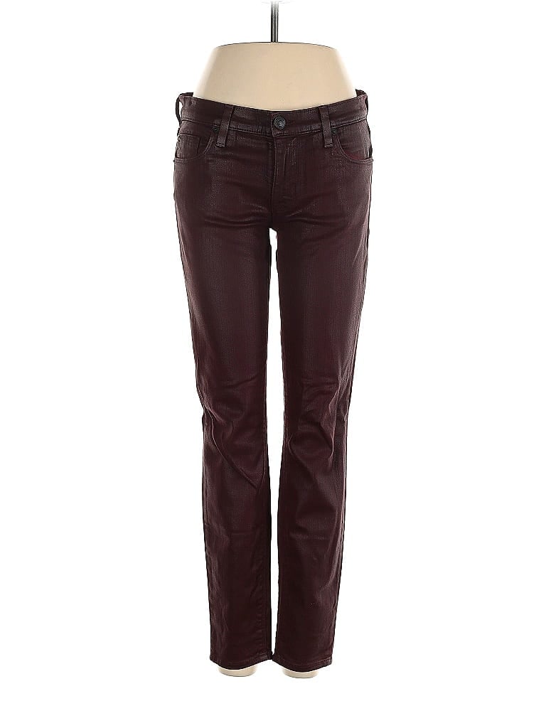 Pre-owned Hudson Jeans In Burgundy