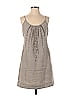 Eileen Fisher 100% Linen Gray Casual Dress Size P - photo 1