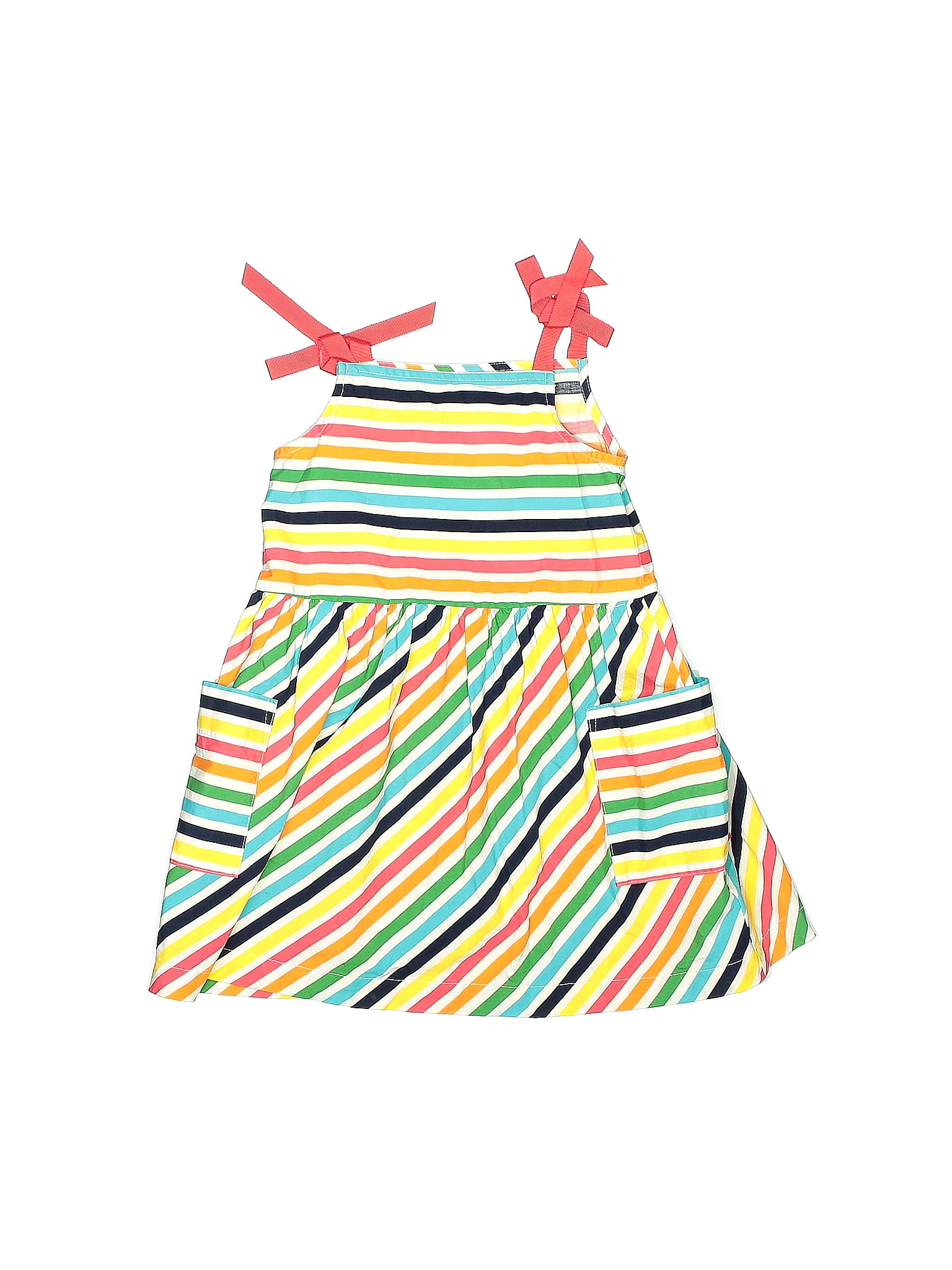 Hanna Andersson 100% Cotton Stripes Yellow Dress Size 4 - 46% off | ThredUp