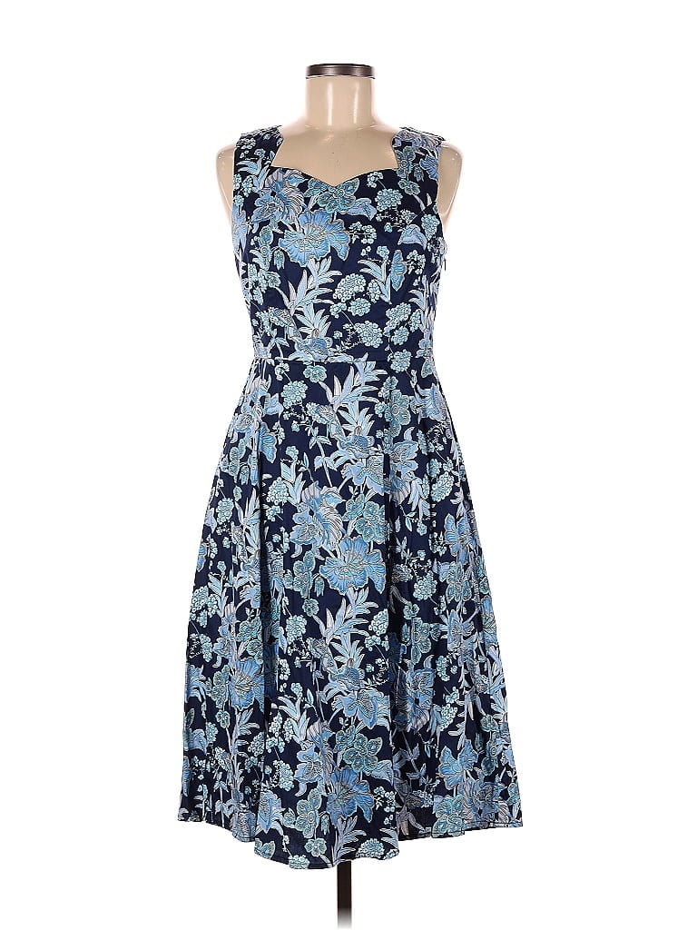 Sunny Girl Floral Multi Color Blue Cocktail Dress Size M - 52% off ...