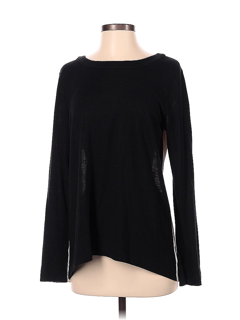 Click to view more detailed imagery on our partner's website Pre-owned Ann Taylor Loft Long Sleeve Top Black Boatneck Tops