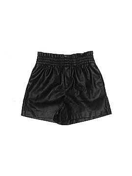 Zara Faux Leather Shorts (view 1)