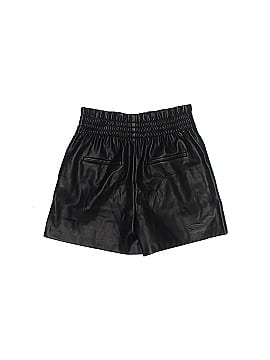 Zara Faux Leather Shorts (view 2)