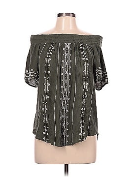 Women's Plus Size Short Sleeve Embroidered Blouse - Knox Rose Dark