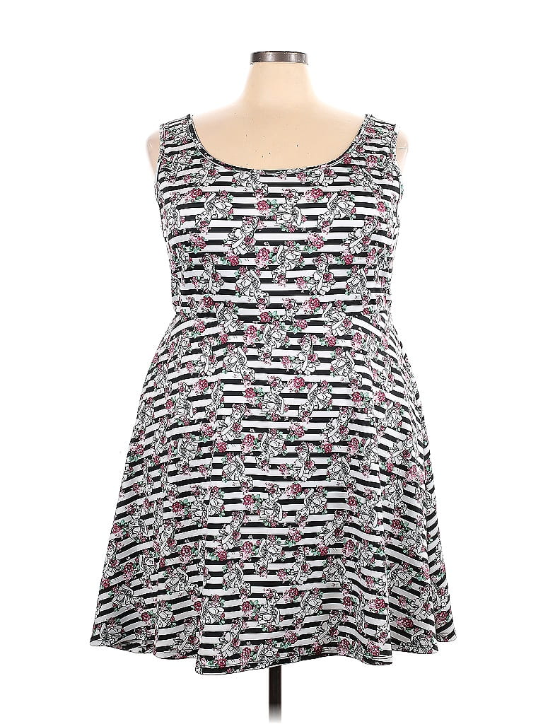 Disney at Torrid Multi Color Gray Casual Dress Size 3X Plus (3) (Plus ...