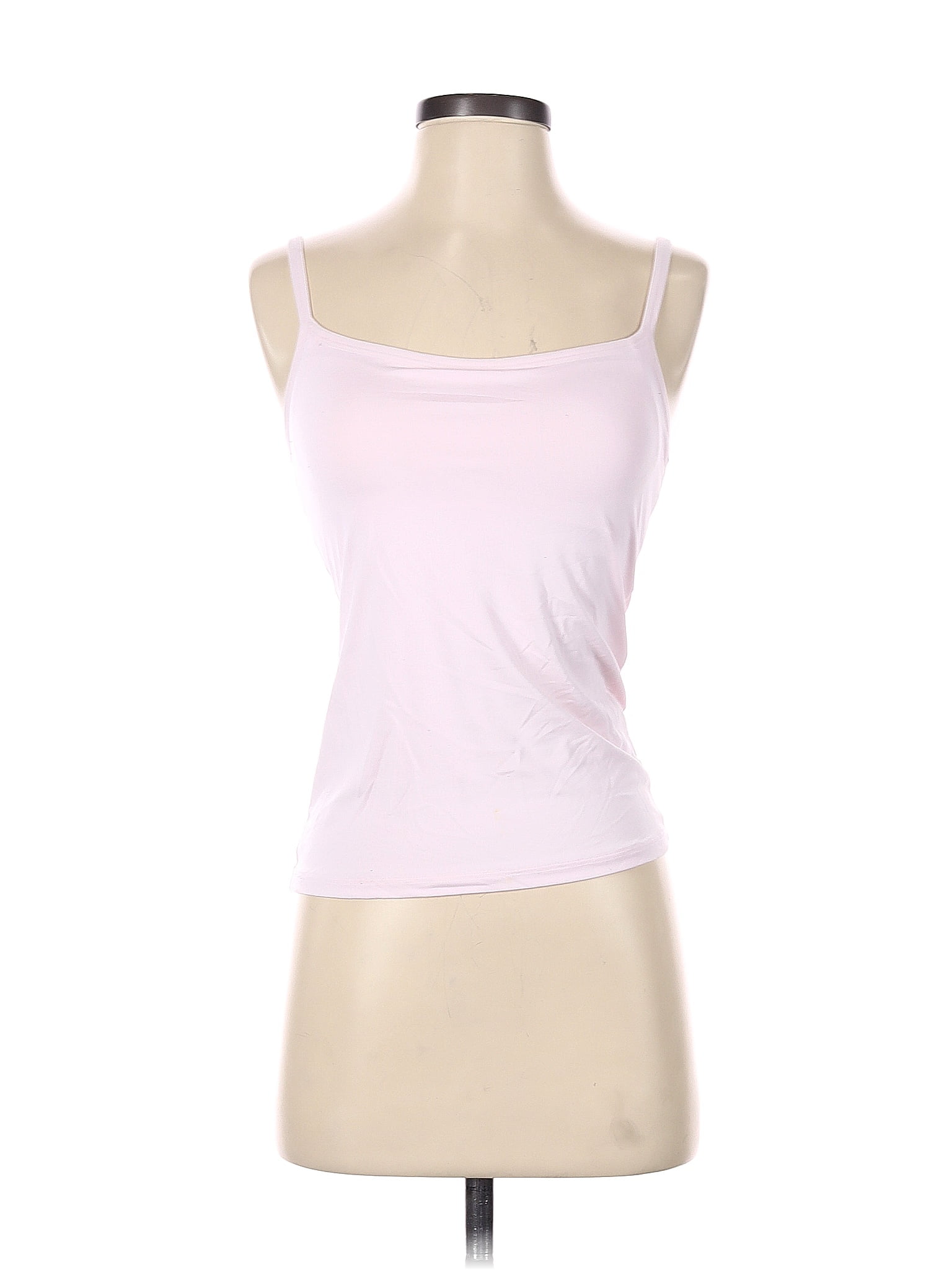 Buy Women Pink Solid Casual Tank Top Online - 739085