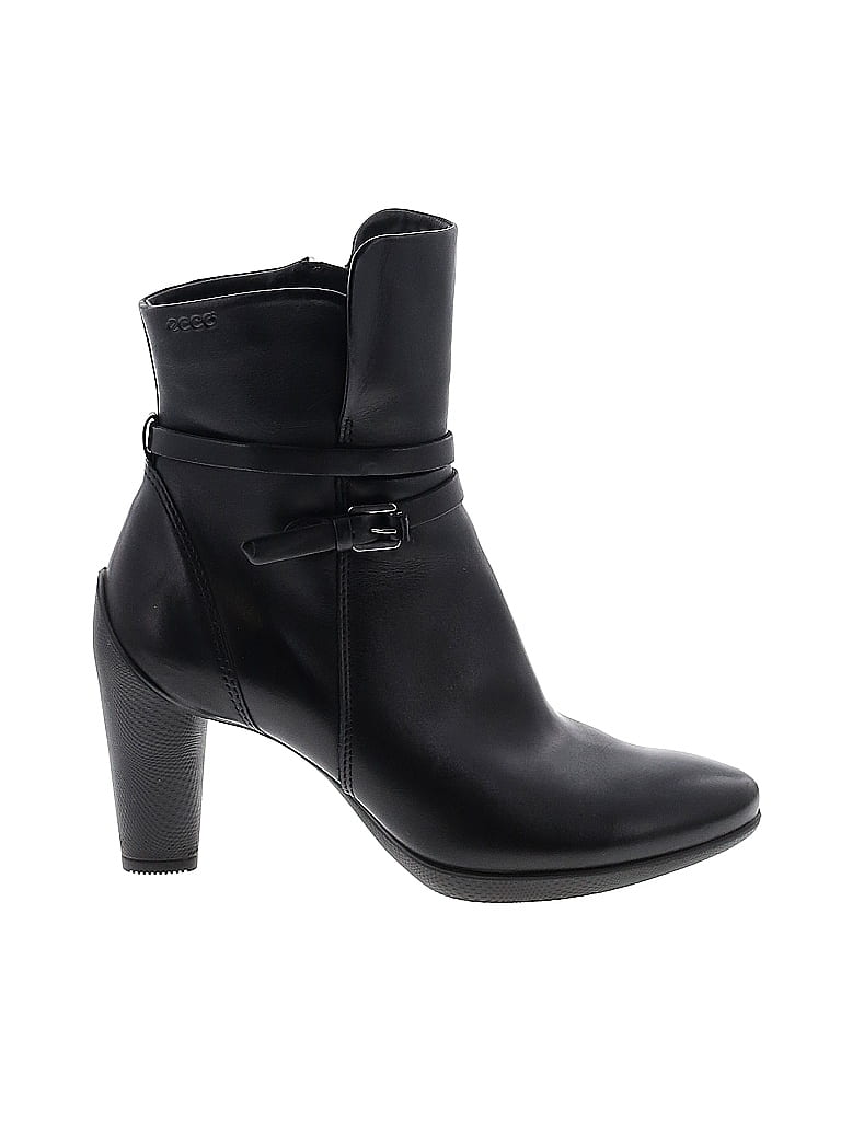 Ecco Solid Black Ankle Boots Size 38 (EU) - 69% off | ThredUp