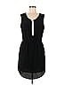 Apt. 9 100% Polyester Color Block Solid Black Casual Dress Size M - photo 1