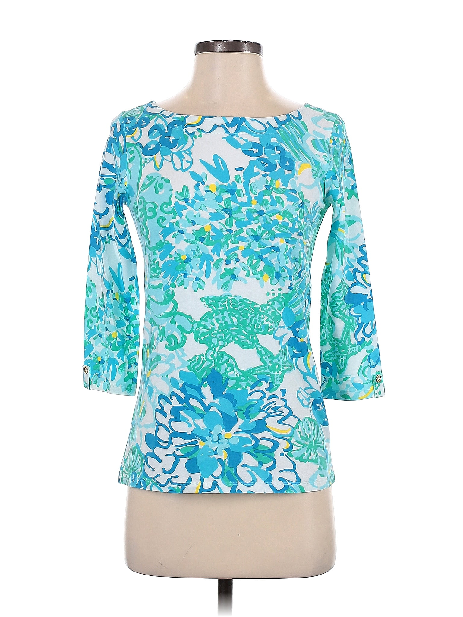 Multi-colored Top Long Sleeve Lilly Pulitzer NWT, Size Xs