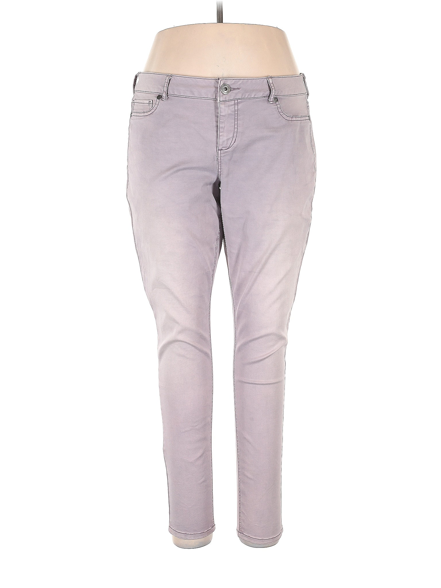 Maurices Solid Gray Jeans Size XL 50 off ThredUp