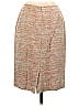 Le Suit Tweed Chevron-herringbone Tan Casual Skirt Size 5 - photo 2