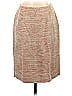 Le Suit Tweed Chevron-herringbone Tan Casual Skirt Size 5 - photo 1