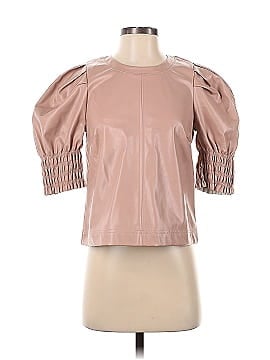 Saylor Faux Leather Top (view 1)