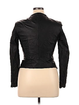 Michael Kors Collection Lamb Leather Jacket (view 2)