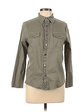 Jeans Long Sleeve Button-Down Shirt (view 1)