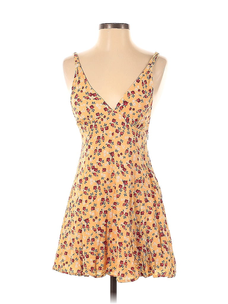 Urban Outfitters 100% Rayon Leopard Print Multi Color Orange Casual ...