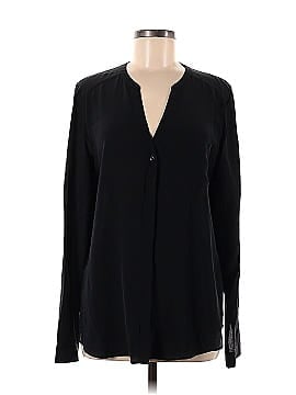 Trouve Long Sleeve Silk Top (view 1)