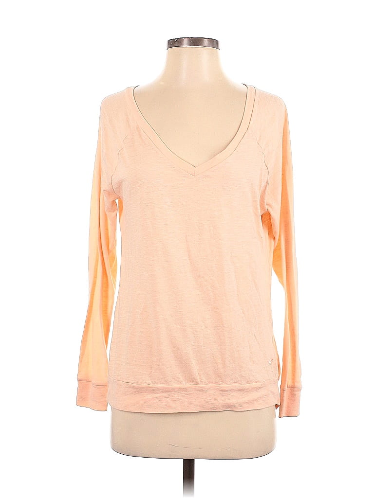 Victoria's Secret Pink Orange Long Sleeve T-Shirt Size XS - photo 1