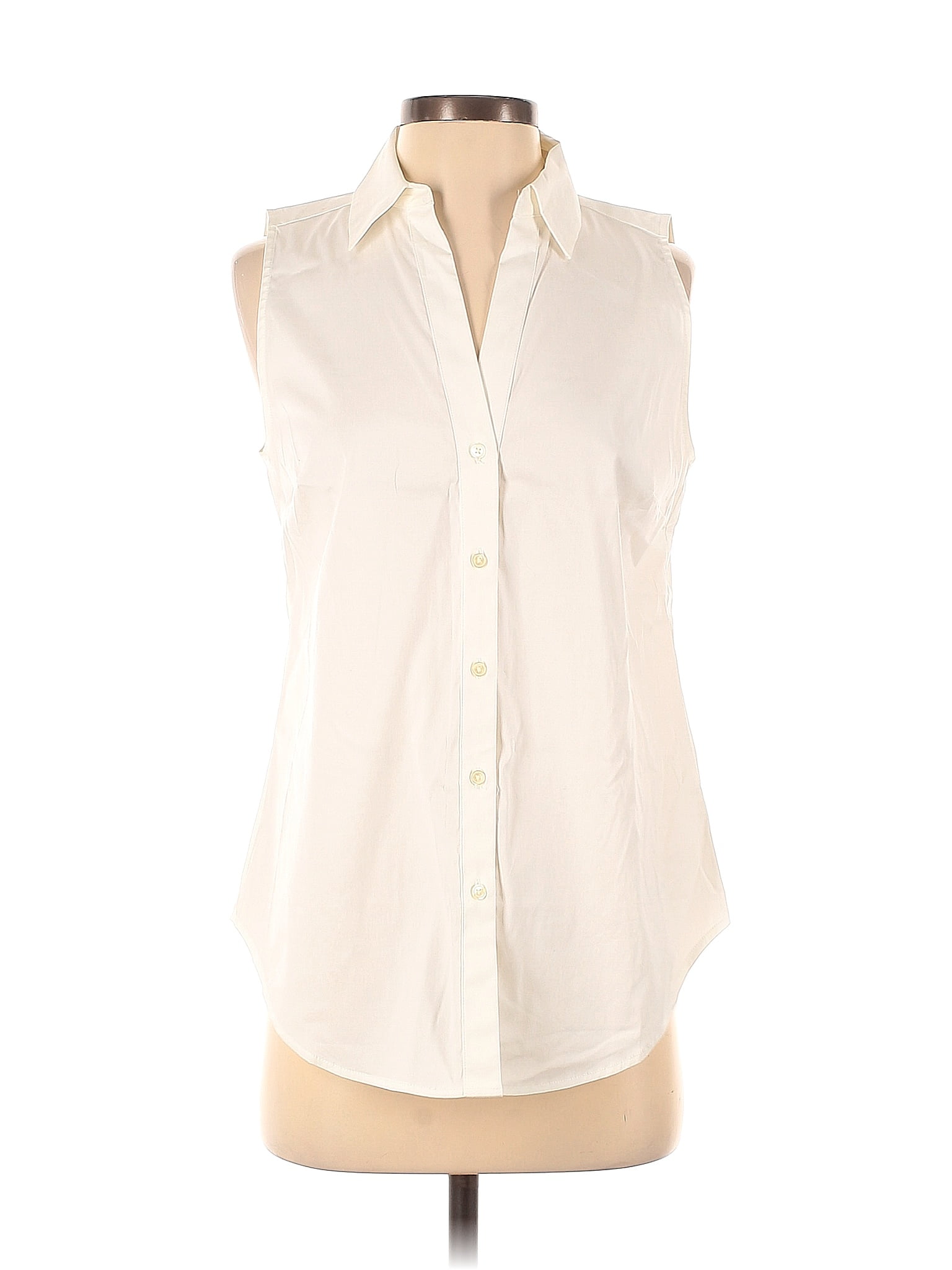 Chemisier Ann Taylor Sans Manches Corail - Taille 18 - Boutons Devant - NEUF Avec étiquettes