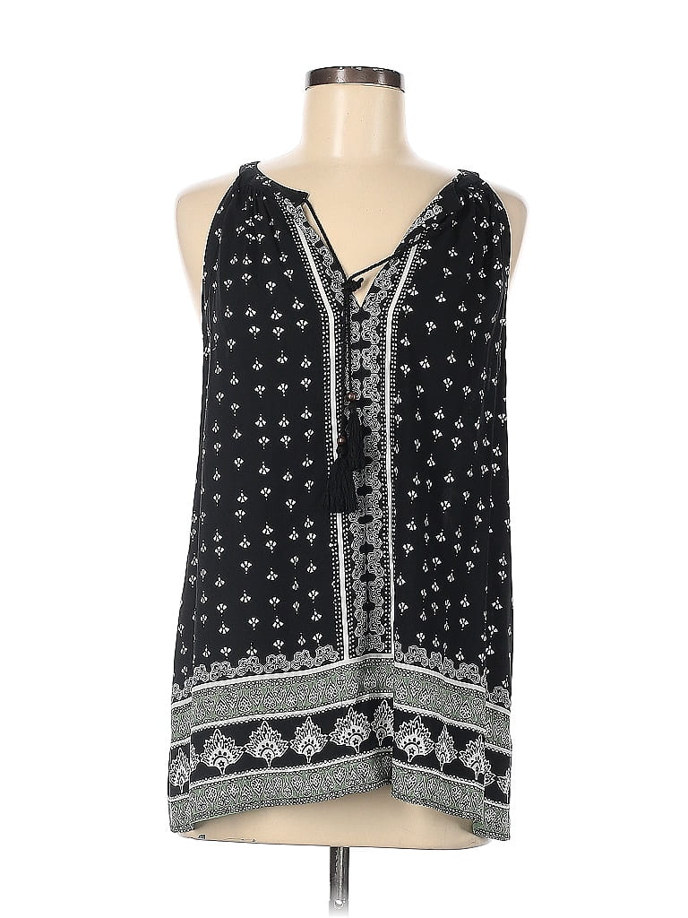Pre-owned Vince Camuto Sleeveless Blouse In Black