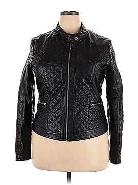 bb winter Faux Leather Jacket (view 1)