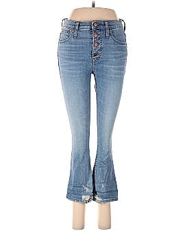 Madewell Petite Cali Demi-Boot Jeans in Bess Wash: Button-Front Edition (view 1)