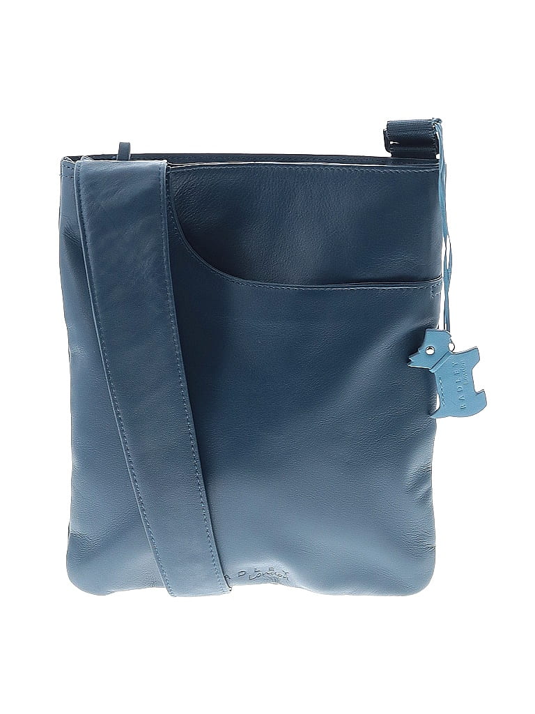Radley leather blue double strap shoulder bag