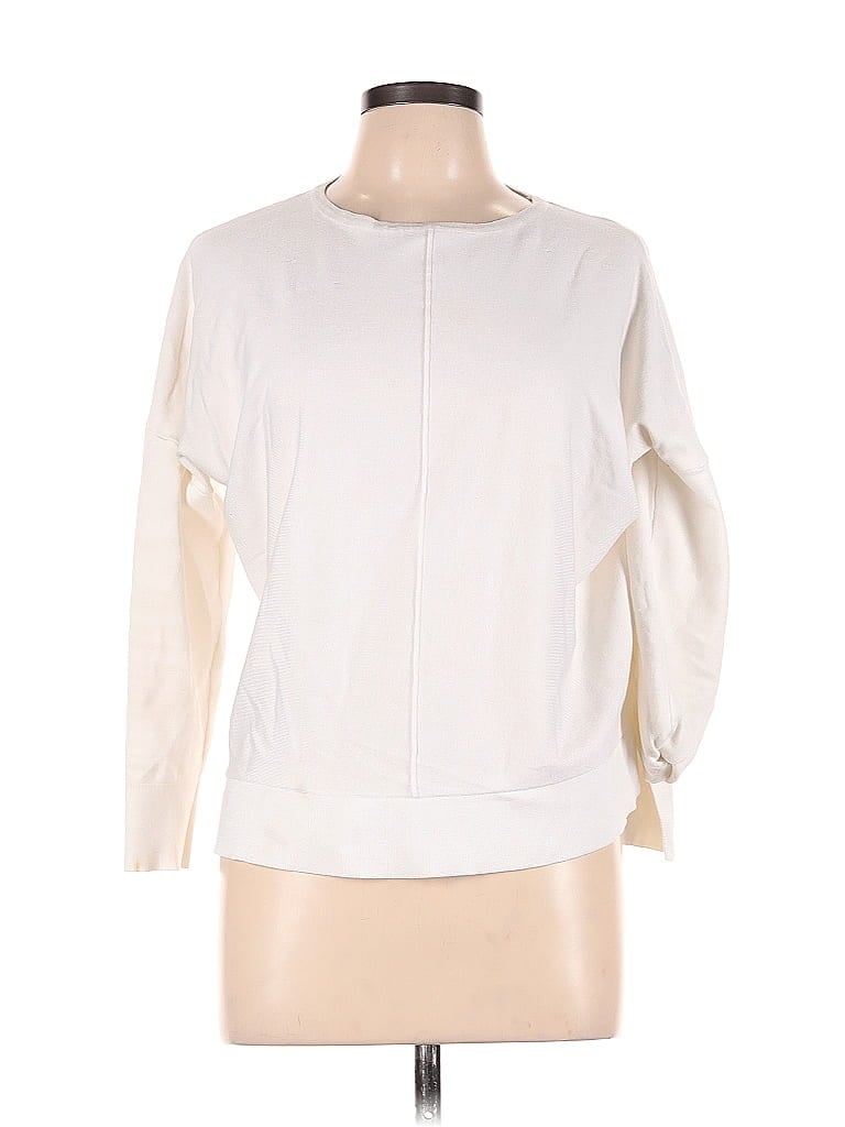 Pre-owned Adrianna Papell Sweatshirt In White