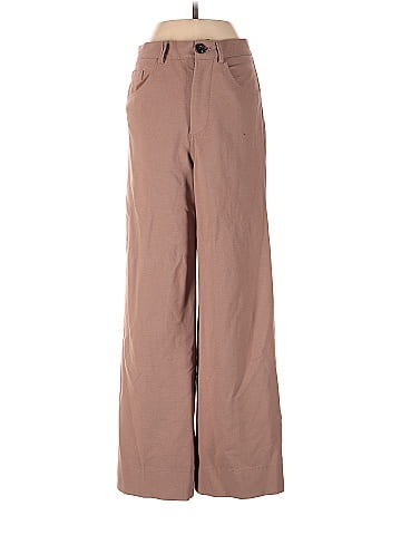 Zara Solid Brown Dress Pants Size XS - 44% off