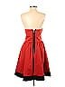Thread Social 100% Cotton Solid Hearts Color Block Red Cocktail Dress Size 0 - photo 2