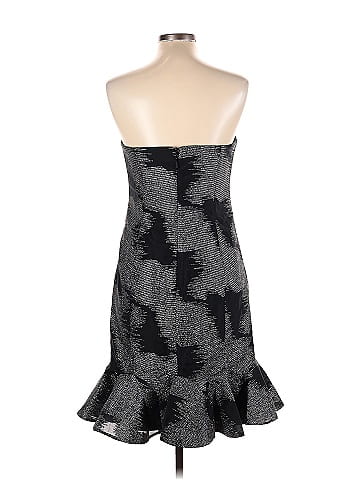 Halston Heritage Jacquard Marled Chevron-herringbone Graphic Gray