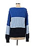 Style&Co Color Block Blue Pullover Sweater Size L - photo 2